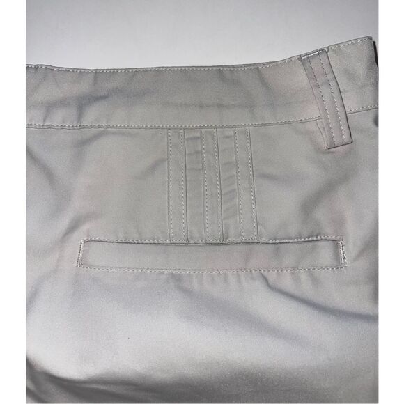 Adidas Shorts Mens 32 Tan Khaki Climalite Golf Bermuda Flat Front Casual Bottoms - Picture 5 of 7